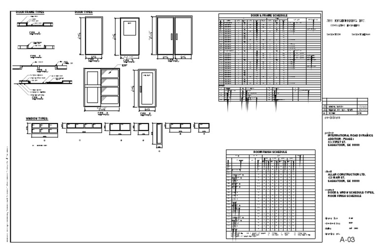 Door Frame Types Door Types Door & Frame Schedule PDF Building Engineering