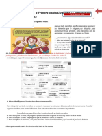 Guía #4 de La Unidad 1 Elementos de La Narración 5° Año