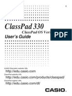 ClassPad 330 OS 3.04 User's Guide