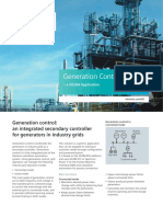 Generation Control: Generation Control: An Integrated Secondary Controller For Generators in Industry Grids