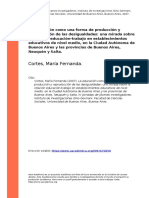 Cortes, Maria Fernanda (2007). La educacion como una forma de produccion y reproduccion de las desigualdades una mirada sobre la relacion (..)