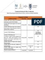 Cronograma de Actividades Módulo II