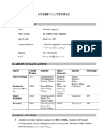 Curriculum Vitae: Personal Details