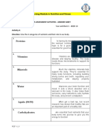 Learning Module in Nutrition and Fitness: Proteins