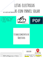 Bicicletas electricas ecologicas con panel solar