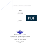 Proceso de Intervencion de La Terapia Ocucional en Escolaridad