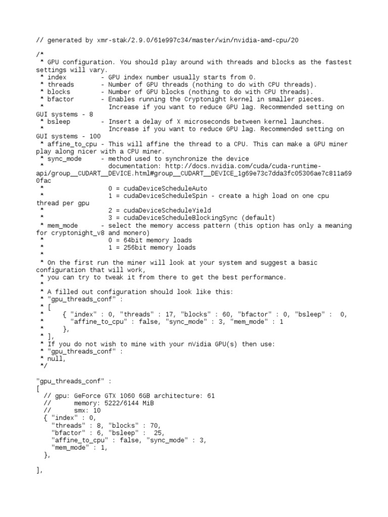 Nvidia GPU Mining Configuration Guide | PDF