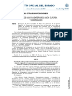 Convenio Agencia Española de Cooperación Internacional para El Desarrollo