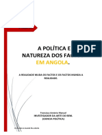 A política e a natureza dos factos em Angola