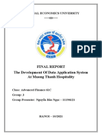 Final Report The Development of Data Application System at Muong Thanh Hospitality