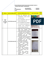 Laporan Kegiatan Belajar Online Kelas 7 Bulan 9