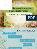 Peran Mikroorganisme Dalam Bidang Bioteknologi (Martika)