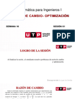 S16.s1 - Razón de Cambio-Optimización