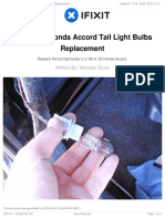 1998-2002 Honda Accord Tail Light Bulbs Replacement: Written By: Miroslav Djuric