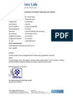 Hasil Pemeriksaan Covid Dari Laboratorium Intibios