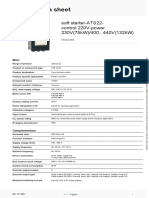 Product Data Sheet: Soft starter-ATS22-control 220v-Power 230V (75kW) /400... 440V (132kW)