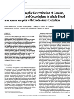 Liquid Chromatographic Determination of Cocaine, Benzoylecgonine, and Cocaethylene in Whole Blood and Serum Samples With Diode-Array Detection