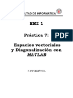 Practica. Espacios Vectoriales y Diagonalización Con MATLAB