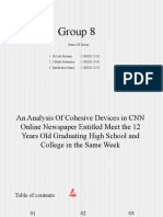 Discourse Analysis - Group 8 - An Analysis of Cohesive Devices - Benar