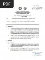 Department of Budget and Management Public-Private Partnership Center Joint Memorandum Circular No. 2018-01 Date