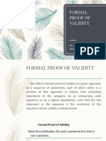 FORMAL PROOF OF VALIDITY - Second Part