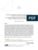 A Linguistica Historico-diacronica No Brasil Pos-1