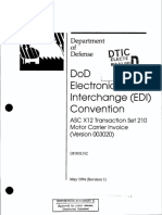 Dod Electronic Data Interchange (Edi) Convention: Department Defense D TL