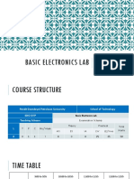 Basic Electronics Lab: Dr. Devlina Adhikari PHD (Iit Kharagpur) Assistant Professor, Ict