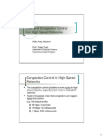 Flow and Congestion Control For High Speed Networks: Department Computer Science Telecommunication Program