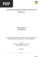 Download Consumer Analysis and Success Factors of Apple Inc by Akash Aggarwal SN54122481 doc pdf