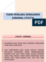 Ordinal Utility