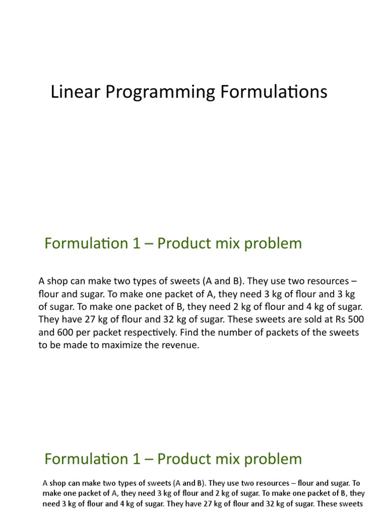 Linear Programming | PDF