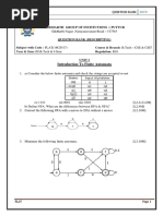 16CS517-Formal Languages and Automata Theory