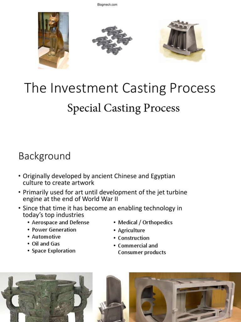 Special Casting Process PDF Casting Casting (Metalworking)