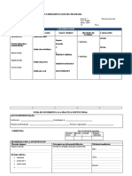 Matriz de Seguimiento Implementacion Del Programa