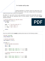 C++ Function Call by Value