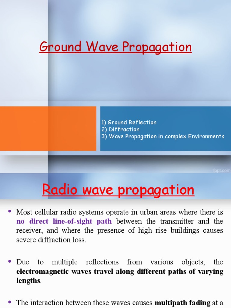 Ground Wave Propagation Analysis | PDF | Diffraction | Waves