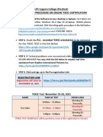 LPU Laguna TOEIC GUIDELINES COLLEGE POSTTEST