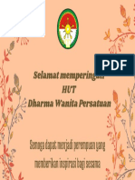 Selamat Memperingati Hari Dharma Wanita. Semoga Dapat Menjadi Perempuan Yang Memberikan Inspirasi Bagi Sesama.