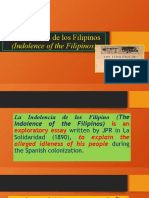 La Indolencia de Los Filipinos