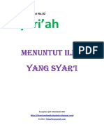Kajian Utama Edisi 02 Majalah Syariah - Menuntut Ilmu Syar'i