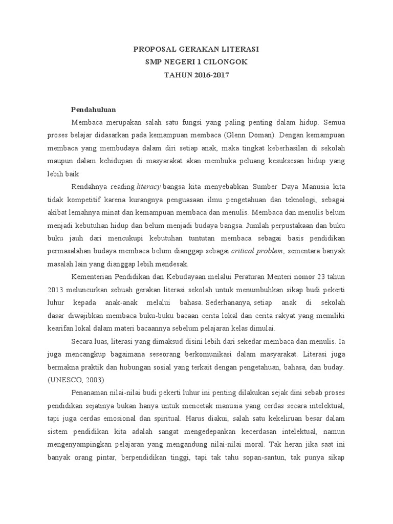 Laporan Literasi Pdf