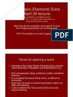 Vajra (Diamond) Sutra April 29, 2011 lecture