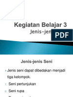 Kegiatan Belajar 3 JENIS-JENIS SENI SESI 3