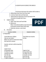 A Detailed Lesson Plan in Science For Grade 4