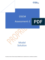 Oscm Assessment-2: Model Solution