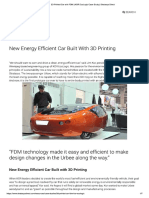 New Energy Efficient Car Built With 3D Printing