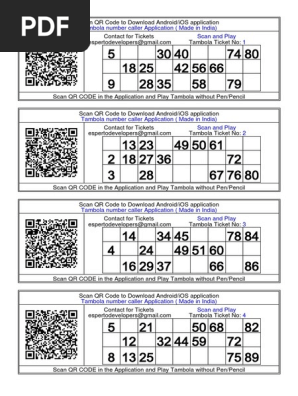 100 tambola tickets printable free pdf free pdf qr code android operating system