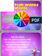 Spin the wheel quiz game