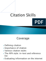 Citation Skills